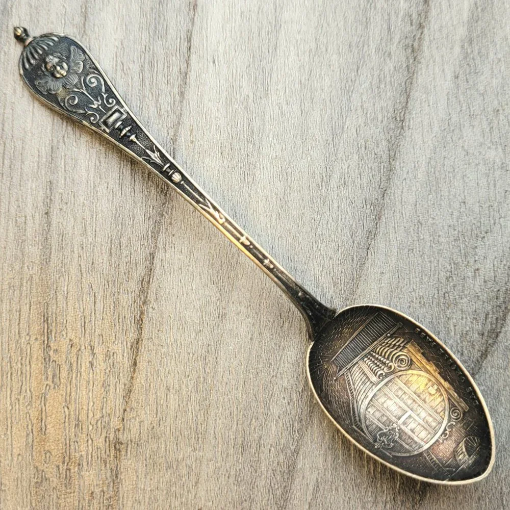Servierlöffel. H. Meyen & Co, 800er Silver Das Grosse Fass Silver Souvenir Spoon